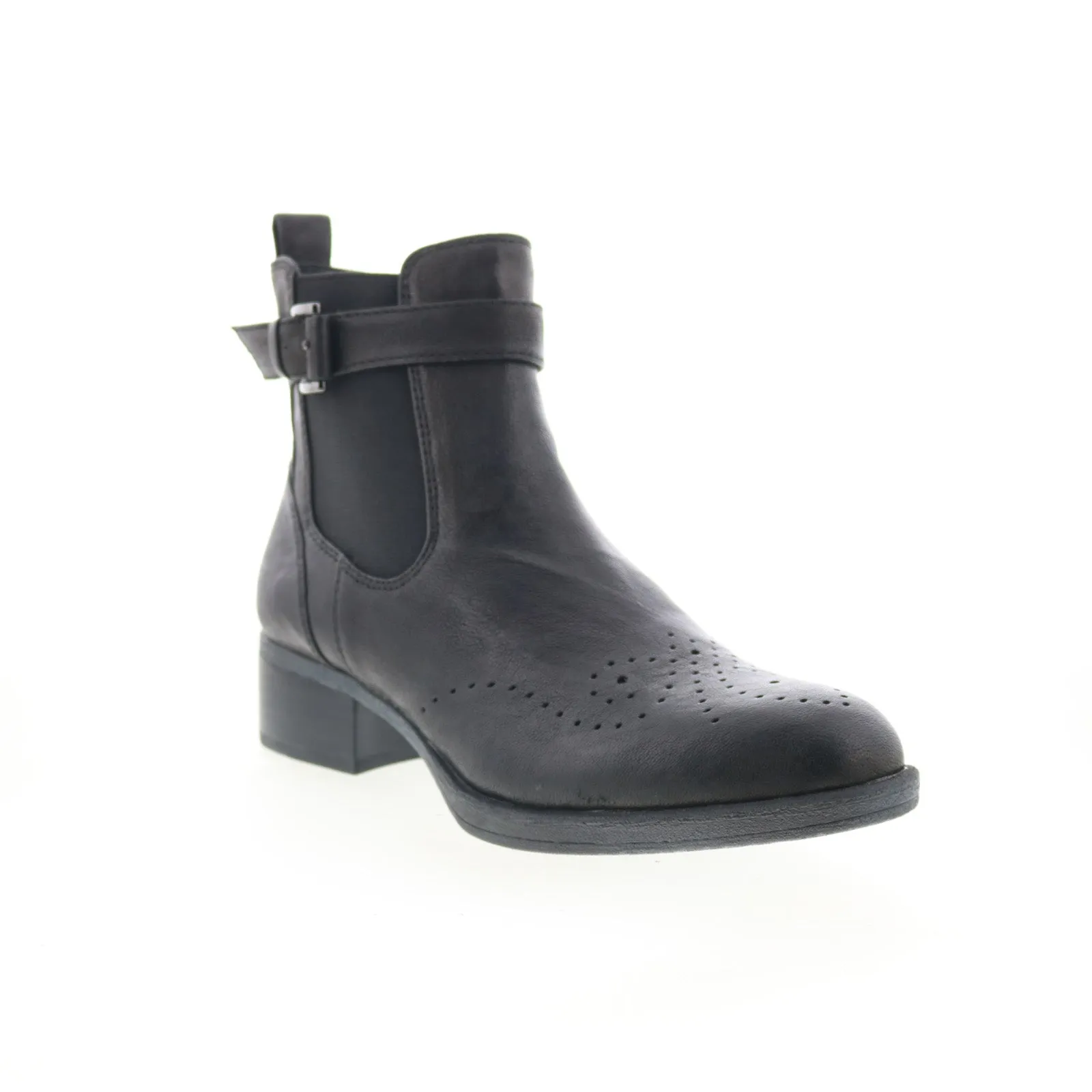 Johnston & Murphy Jeanette 78-51925 Womens Black Leather Casual Dress Boots Cold Proof