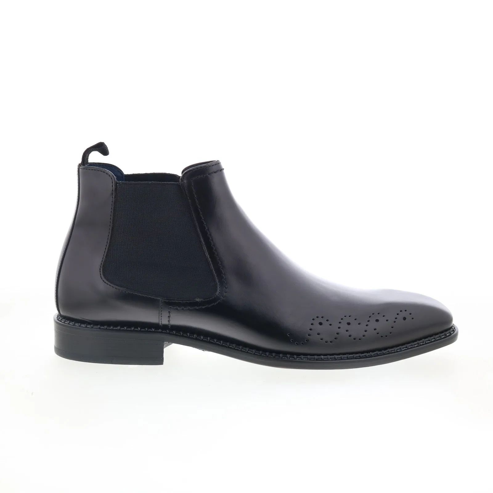 Stable Structure foldable Mezlan Chelsa Shiny Calf Dress 20068 Mens Black Leather Chelsea Boots