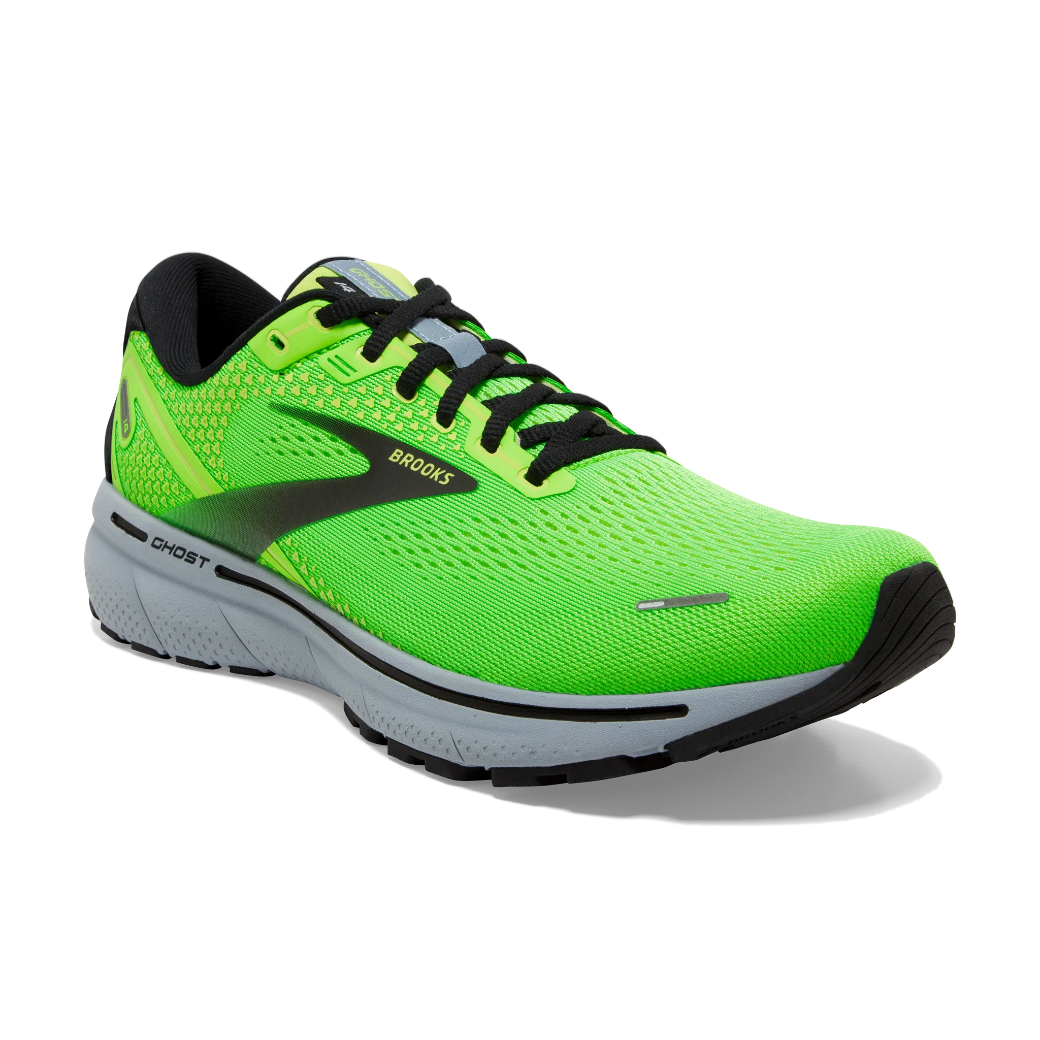 Men's Ghost 14 Toe box padding running in a coral reef area shoes