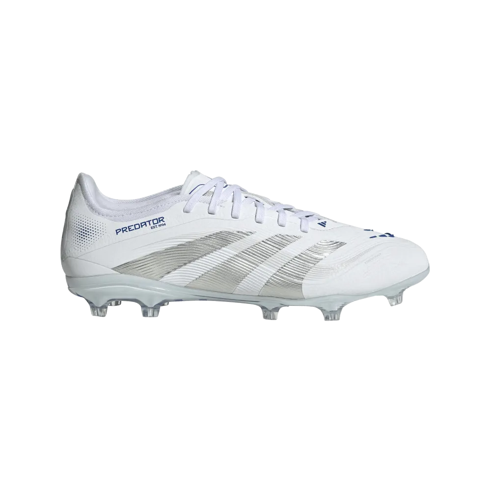Adidas Predator Pro FG Football Boots (White/Silver Metallic/Bright Royal) Anti - odor