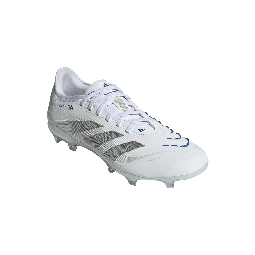 Soft Adidas Predator Pro FG Football Boots (White/Silver Metallic/Bright Royal)