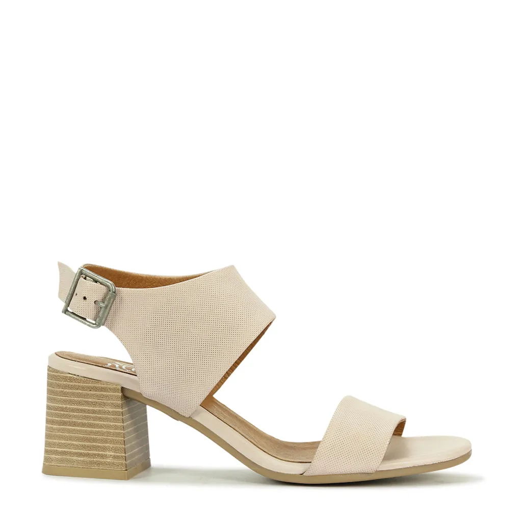 workers' CHECCA LEATHER SLING BACK SANDALS