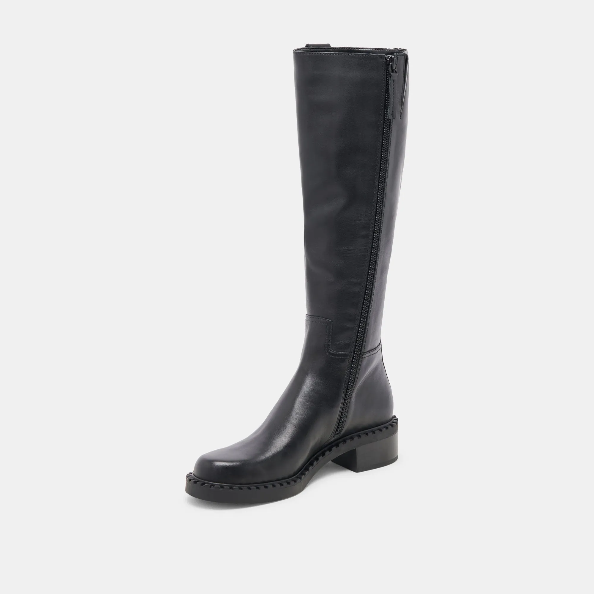 GLORY H2O WIDE CALF BOOTS BLACK LEATHER Urban Edge