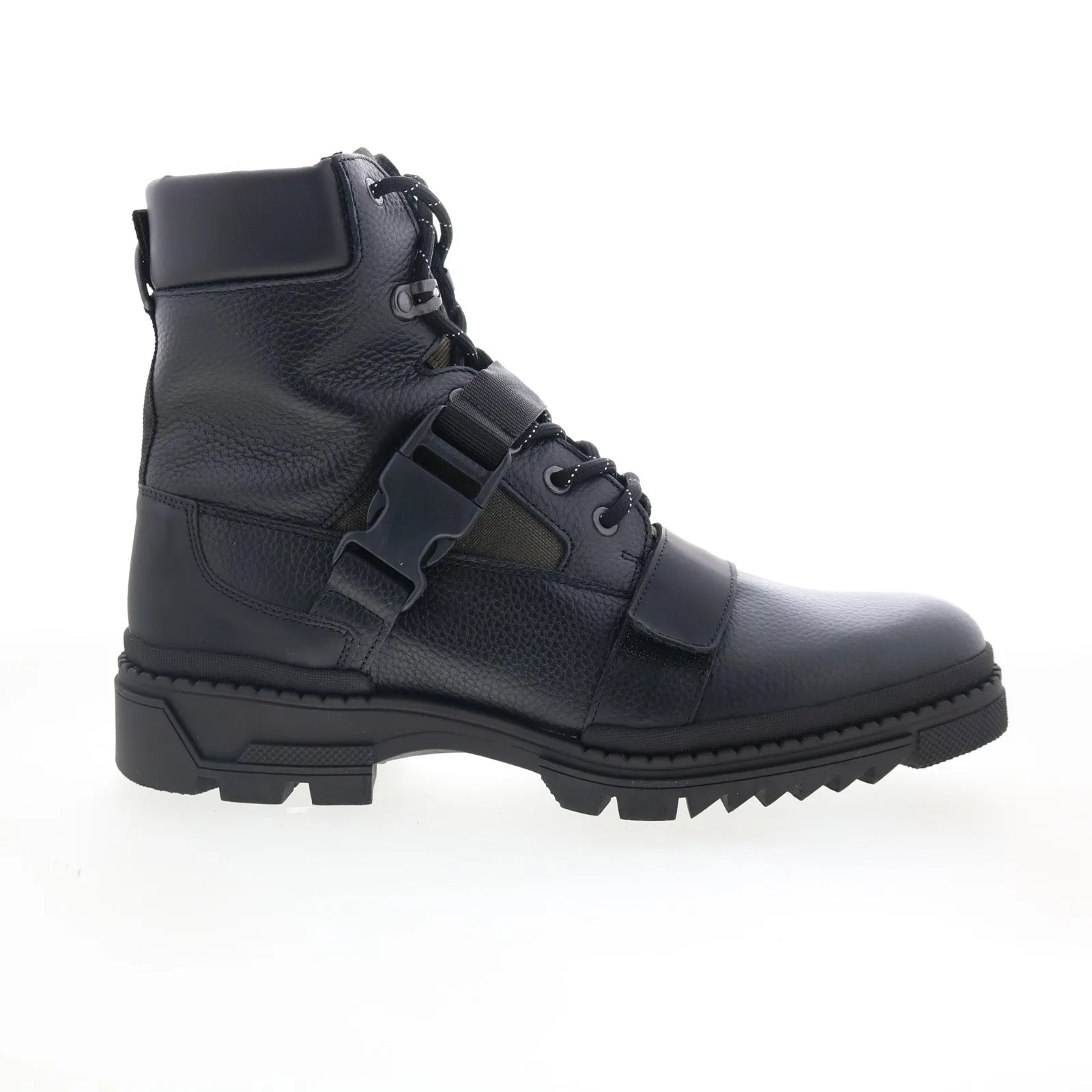 Waterproof Function Bruno Magli Lomax MB2LOMA7 Mens Black Leather Lace Up Casual Dress Boots