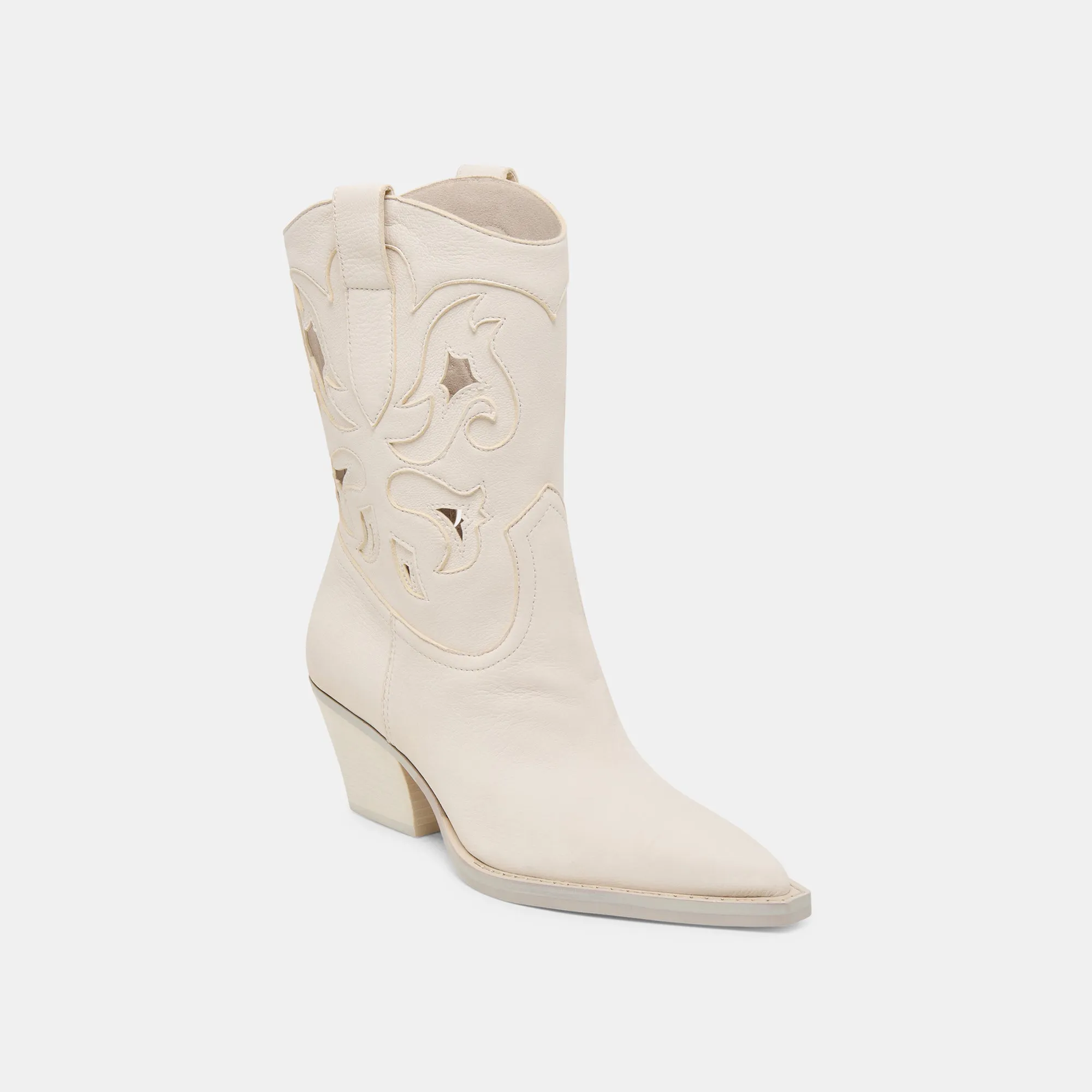 RAVENA BOOTS OFF WHITE NUBUCK Side zipper Warm and Cozy
