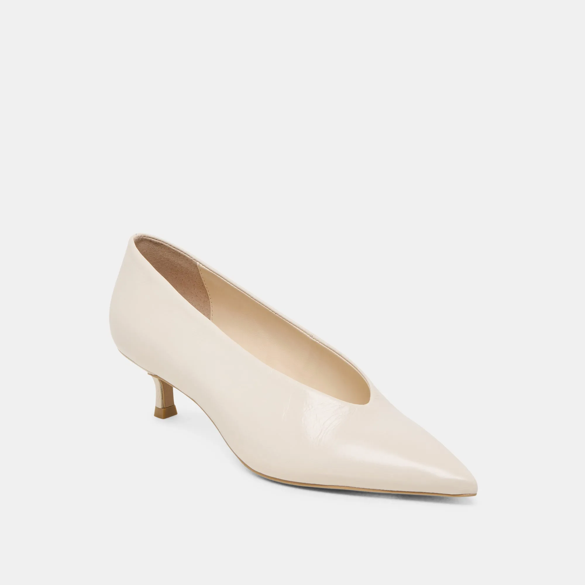 ALWYN HEELS BONE CRINKLE PATENT Mesh Upper
