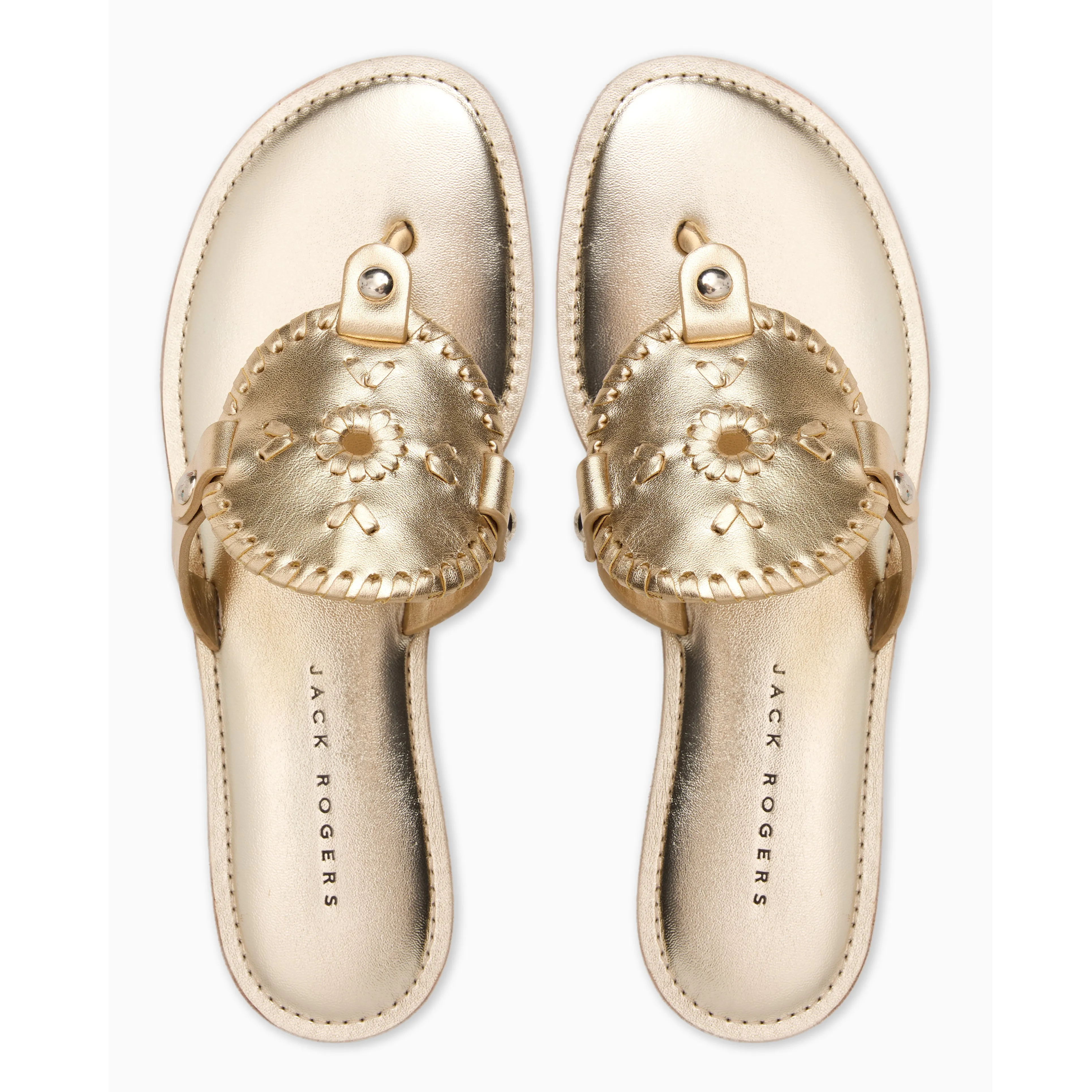 Collins Metallic Leather Flat Sandal Joy Step Street Cool