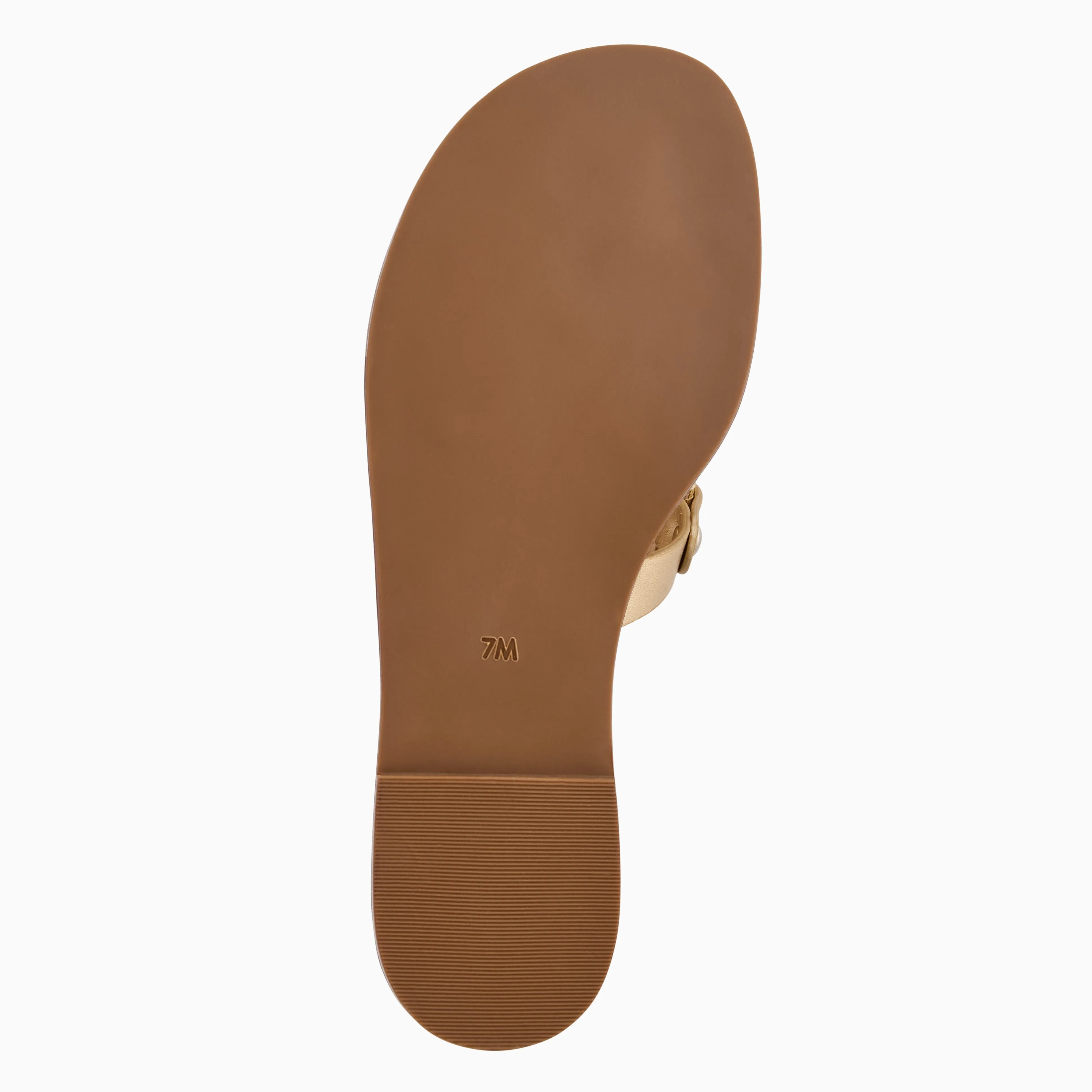 Winter Base Collins Metallic Leather Flat Sandal