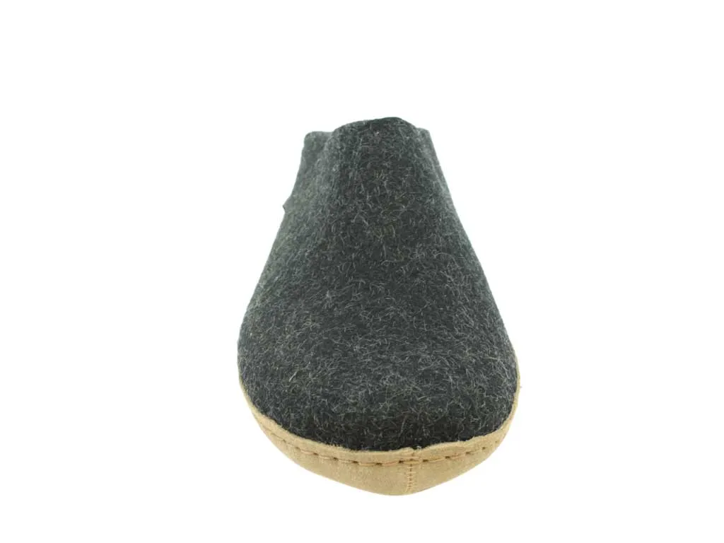 Glerups Slippers open heel Charcoal Comfortable Material Chill Relaxation Fit