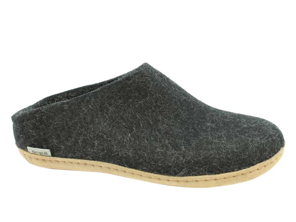Sporty Design Glerups Slippers open heel Charcoal