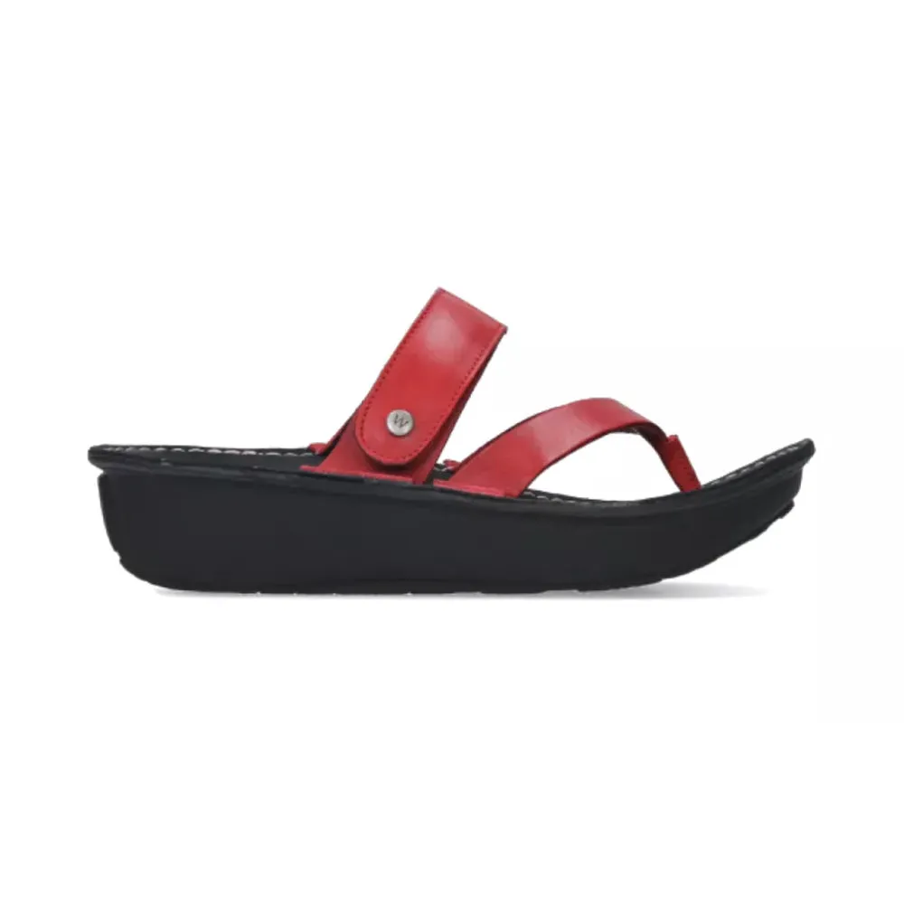 Tahiti Thong Sandal - 350 Red Leg Slim Green Core