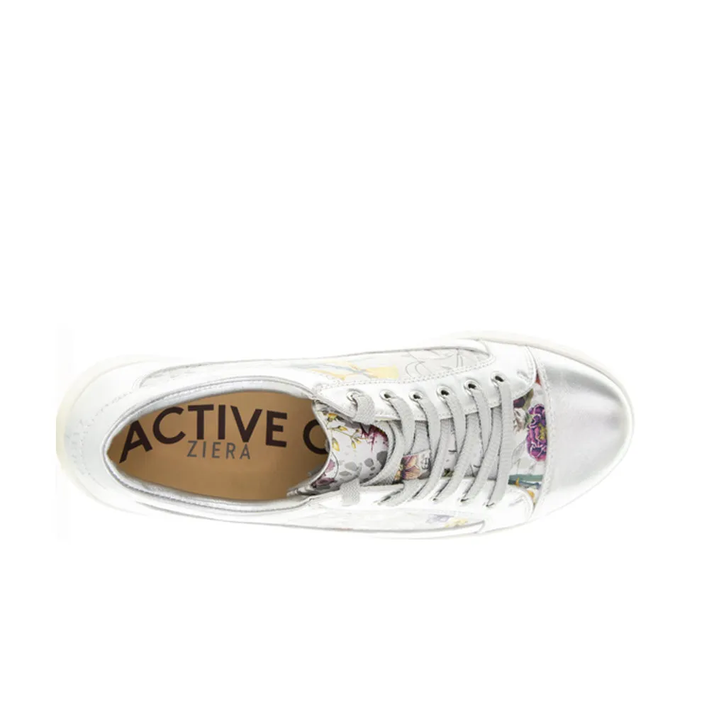 ZIERA DANNI SILVER WHITE Knitted Warm Deep Grip