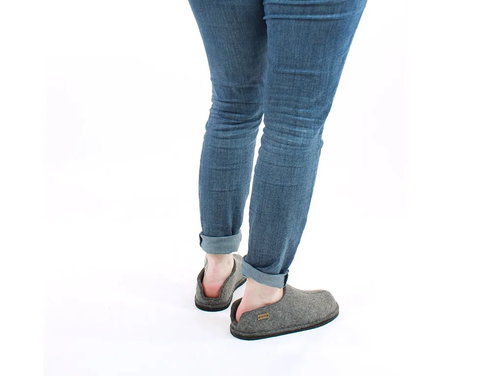 Relaxing Footwear Simple Comfort Walk Haflinger Slippers Flair Smily Anthracite