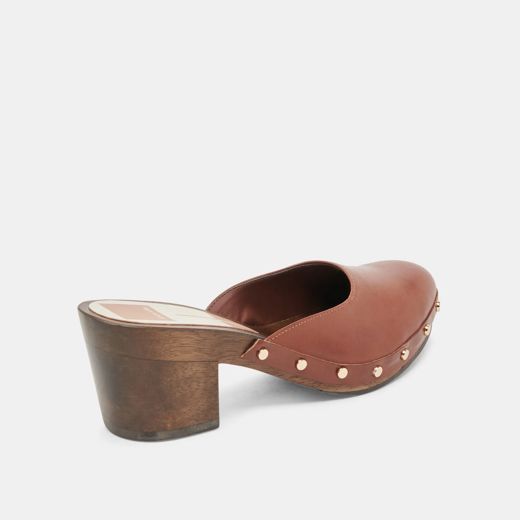 Durable Construction CAMYN HEELS BROWN LEATHER