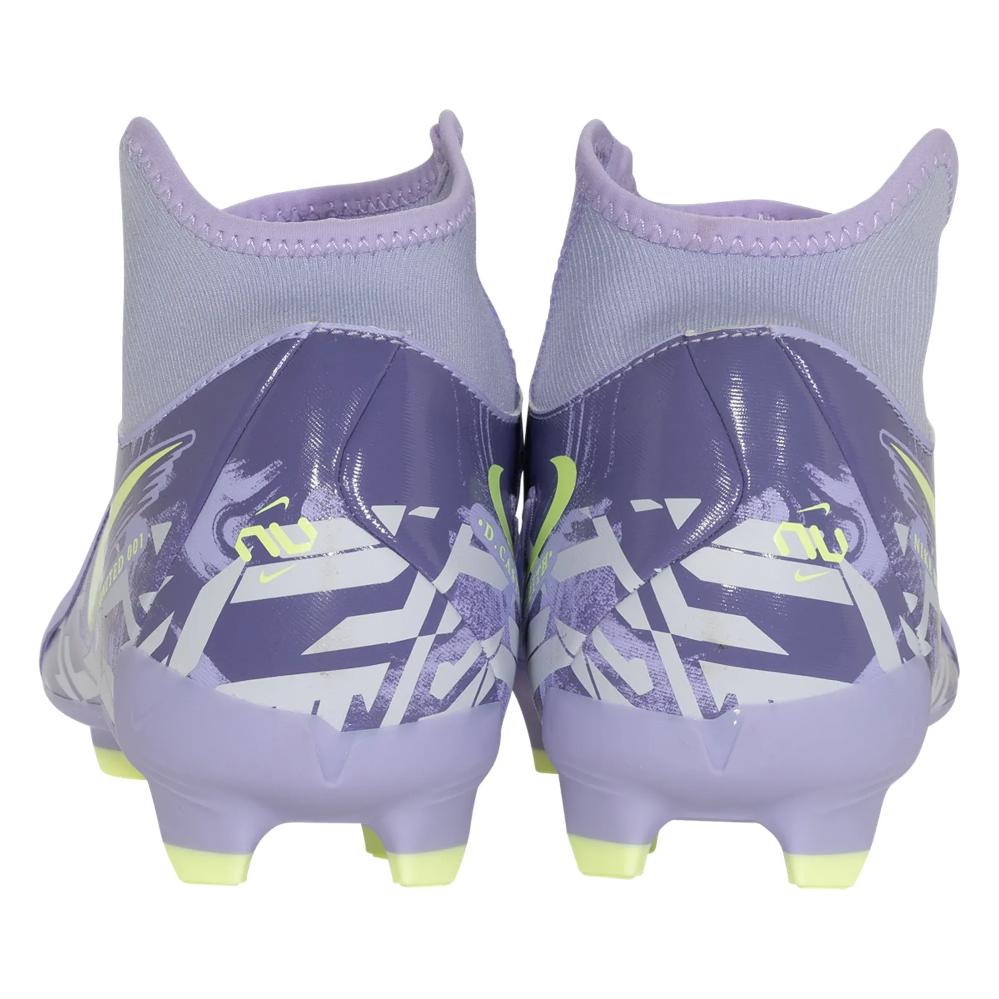 Nike United Phantom Luna II Academy FG/MG Soccer Cleats (Purple Agate/Barely Volt) Soft Upper Pre Game