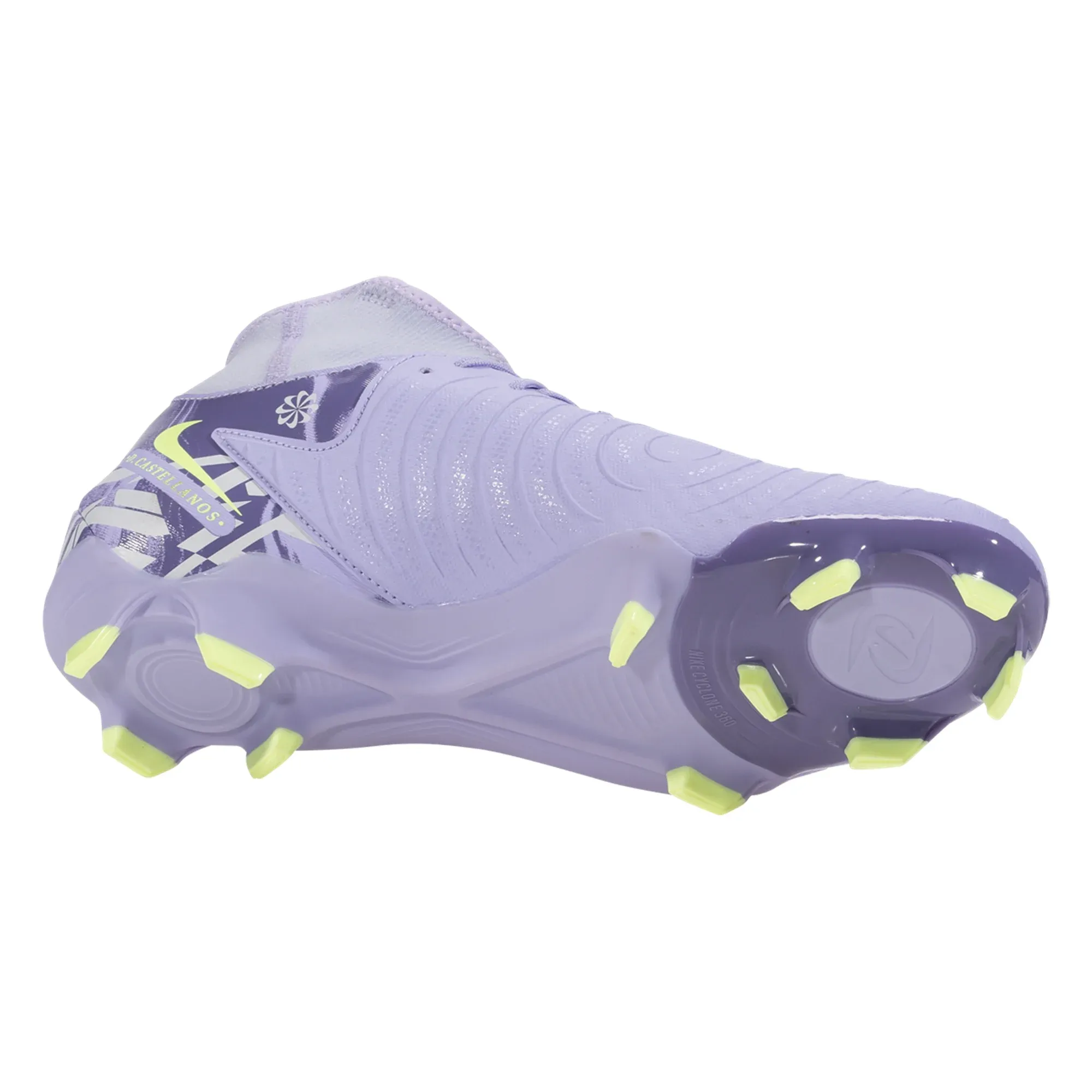 Team Gear Nike United Phantom Luna II Academy FG/MG Soccer Cleats (Purple Agate/Barely Volt)