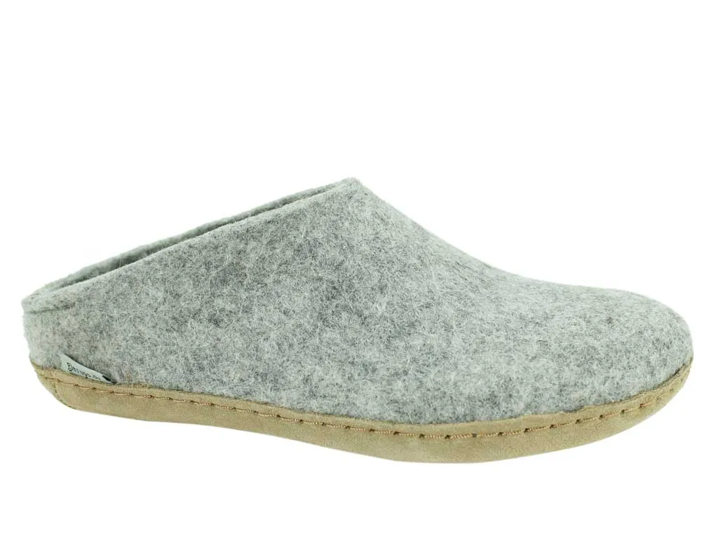 Versatile Sleek And Comfy Glerups Slippers open heel Grey
