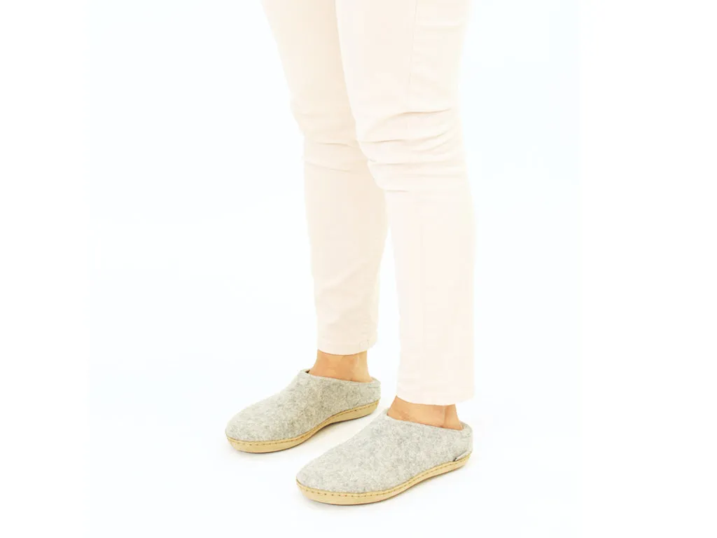 Easygoing Fit Glerups Slippers open heel Grey