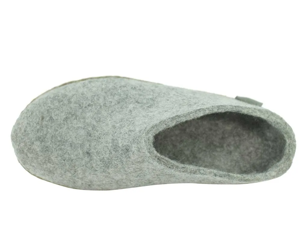 Glerups Slippers open heel Grey Comfortable Walking Lightweight Outsole