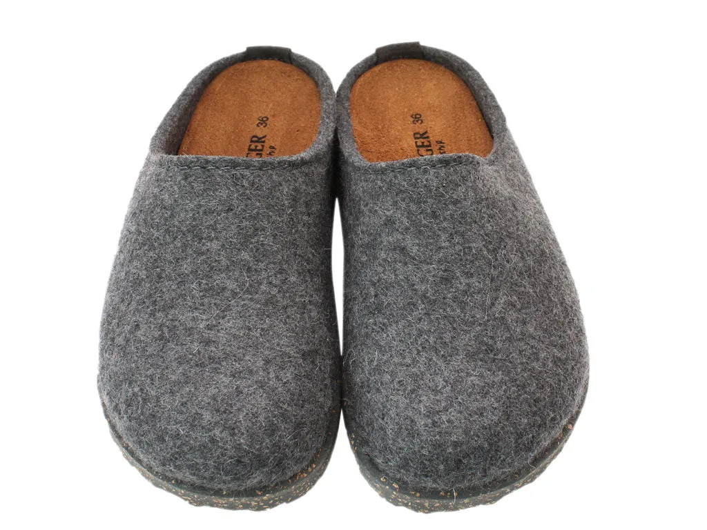 Haflinger Clogs Manhattan Anthracite Stage Glow Stud Cool
