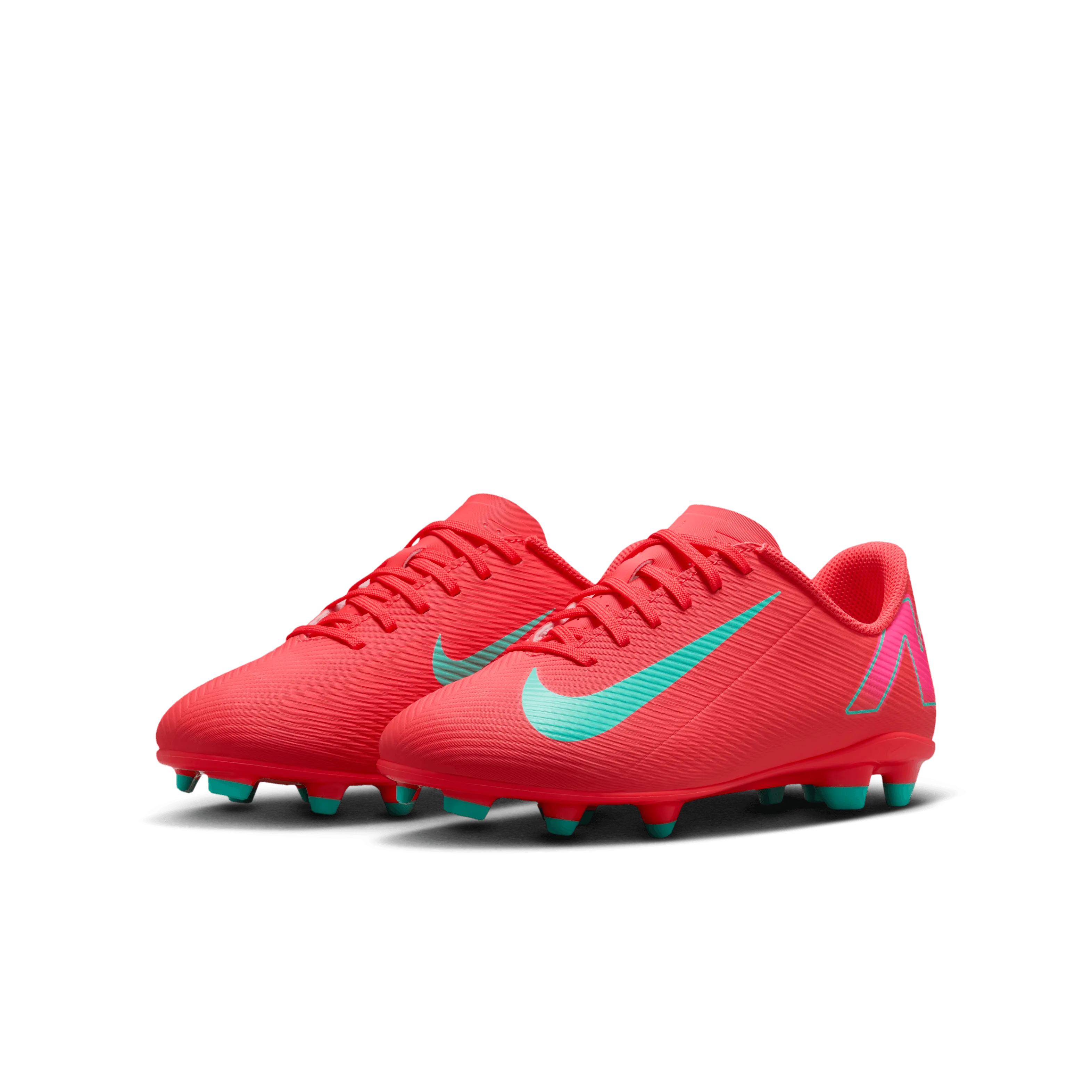 Nike Jnr Mercurial Vapor 16 Club FG Football Boots (Ember Glow/Aurora Green) AI Path