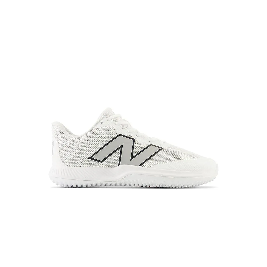 Speed Fit Slim wear New Balance Men's FuelCell 4040 V7 Turf Baseball Shoes - Optic White / Rain Cloud - T4040W7