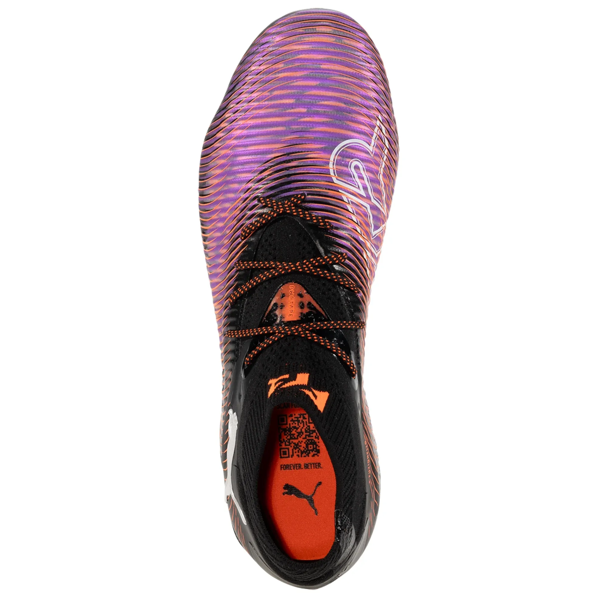 Ankle Guard Puma Future 8 Ultimate FG Soccer Cleats (Black/Glowing Red)