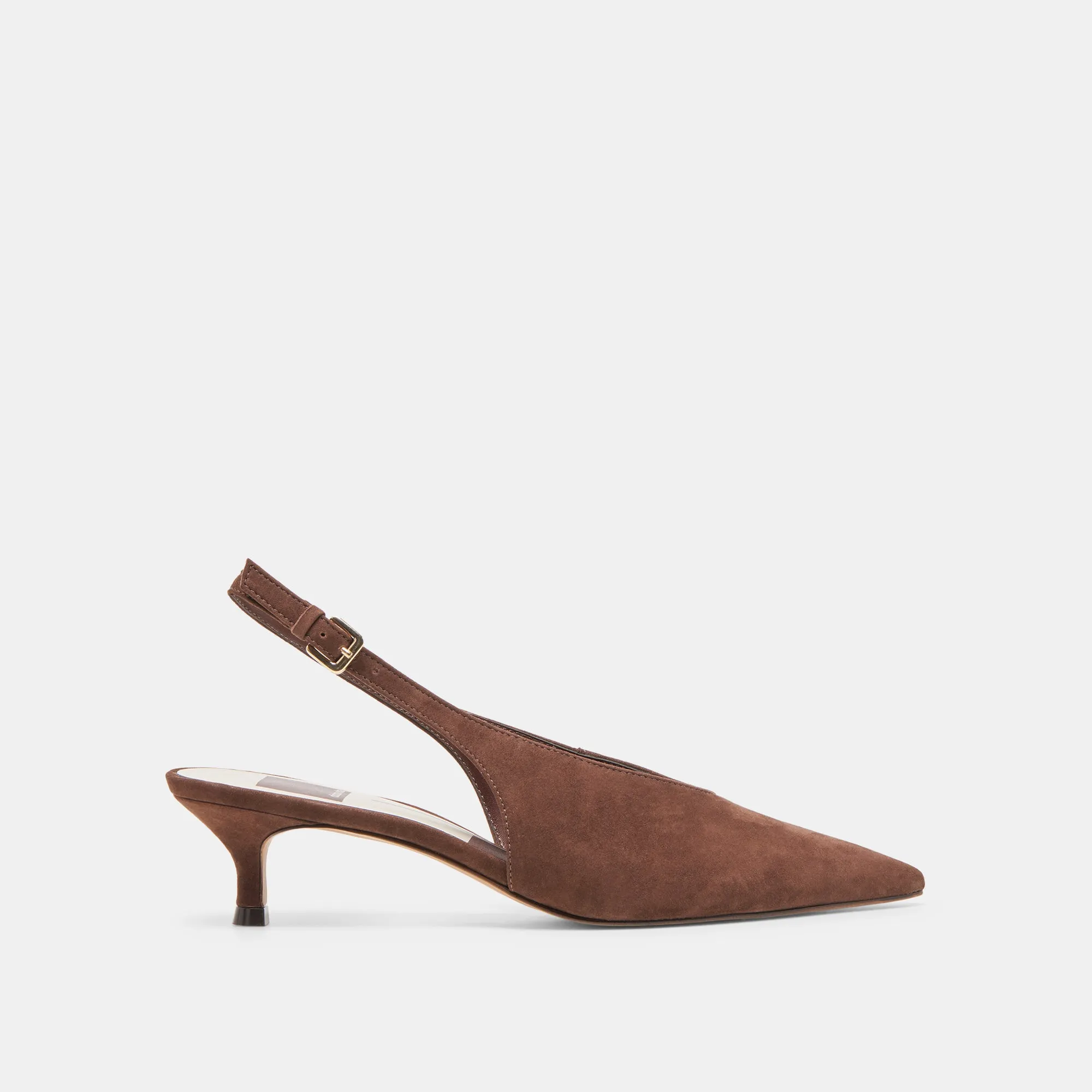 Retro Platform Heels Daytime Heels ALENNA HEELS DK BROWN SUEDE