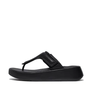 FitFlop F-Mode Adjustable Padded-Leather Flatform Story Glow Water Edge