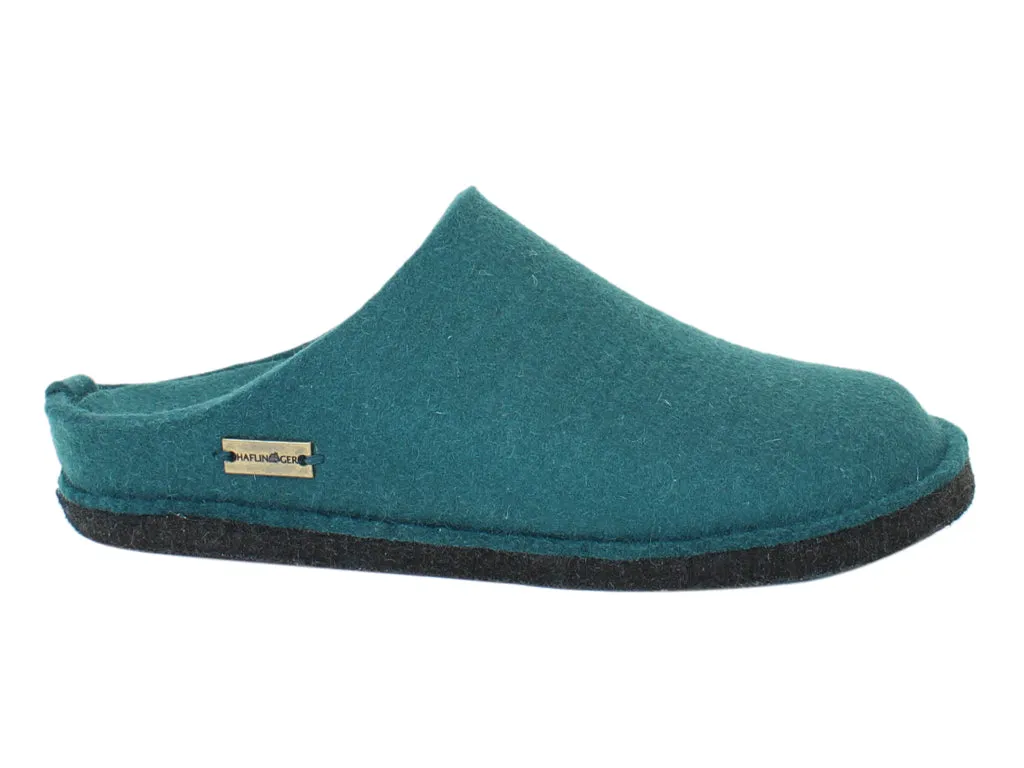 Flexible Versatile Haflinger Slippers Flair Soft Teal