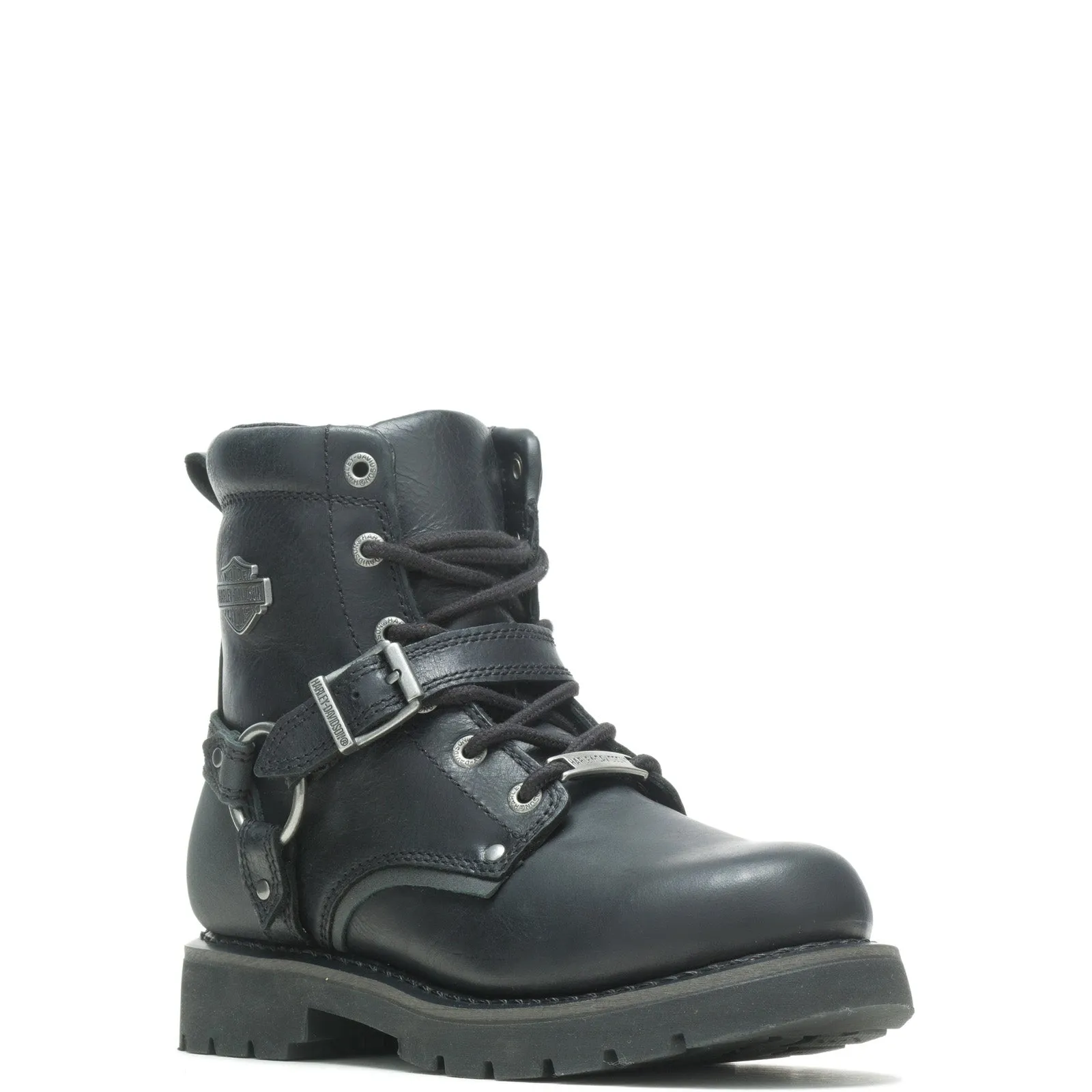 Harley-Davidson Becky Flash De D87245 Womens Black Leather Motorcycle Boots Winter Protection Wind Resistant