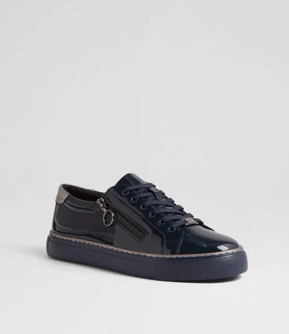 Story Glow ZIERA PAMELA NAVY PEWTER PATENT