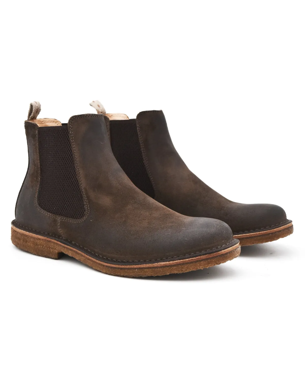 Club Edge Wool Warm Astorflex Bitflex Chelsea Boot in Old Brown Suede