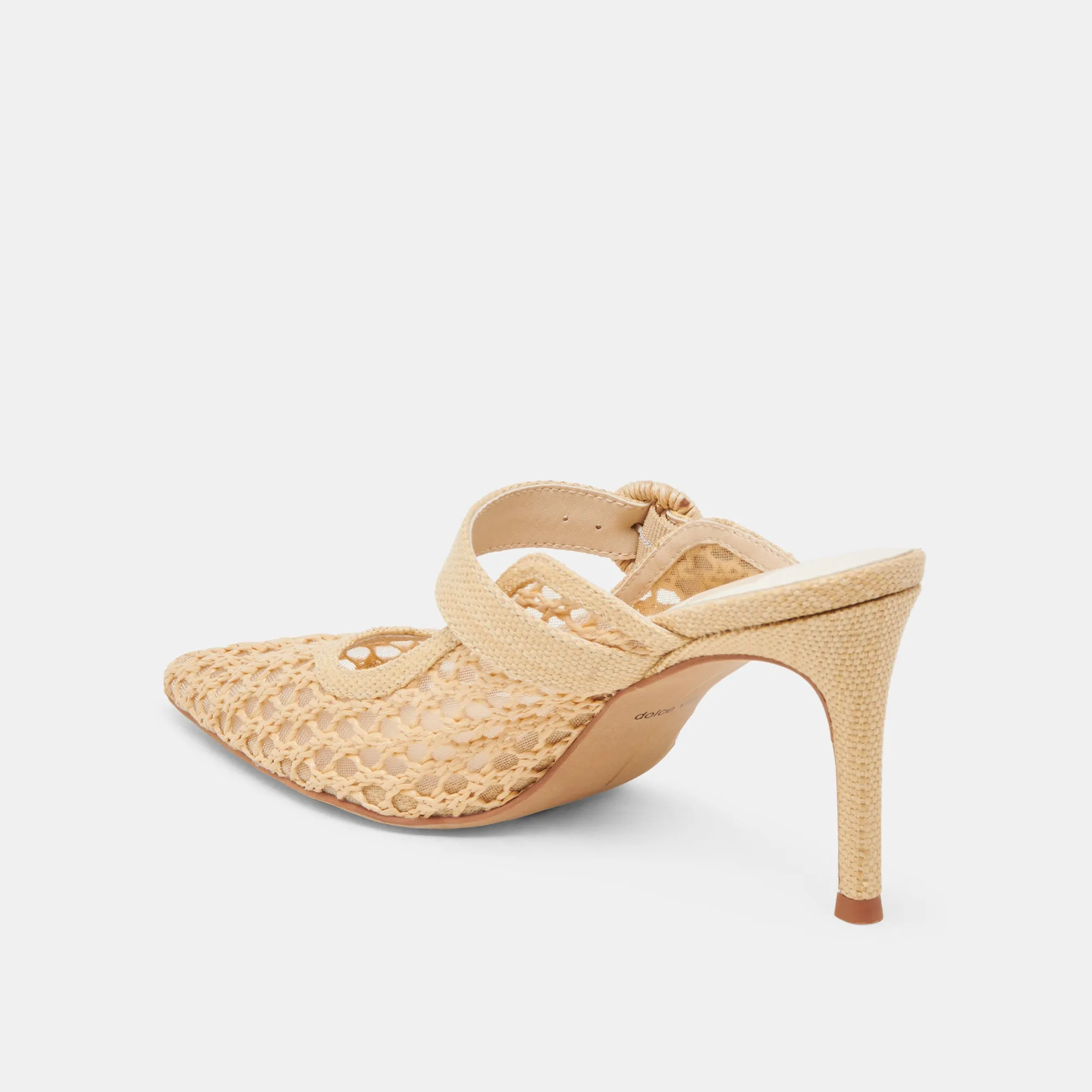 KEEKEE HEELS LT NATURAL WOVEN RAFFIA Classic White Heels