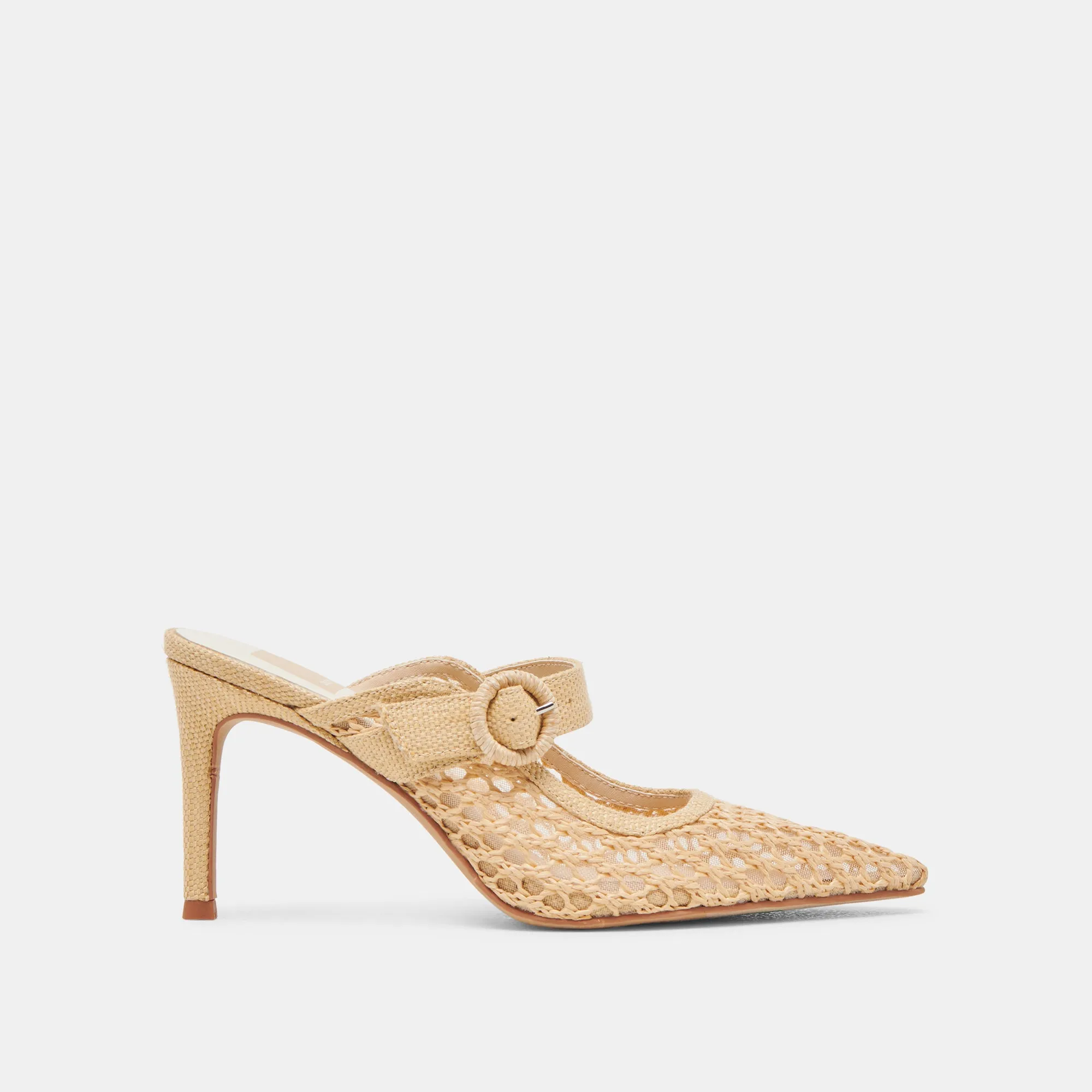KEEKEE HEELS LT NATURAL WOVEN RAFFIA Soft Insole Anti Odor