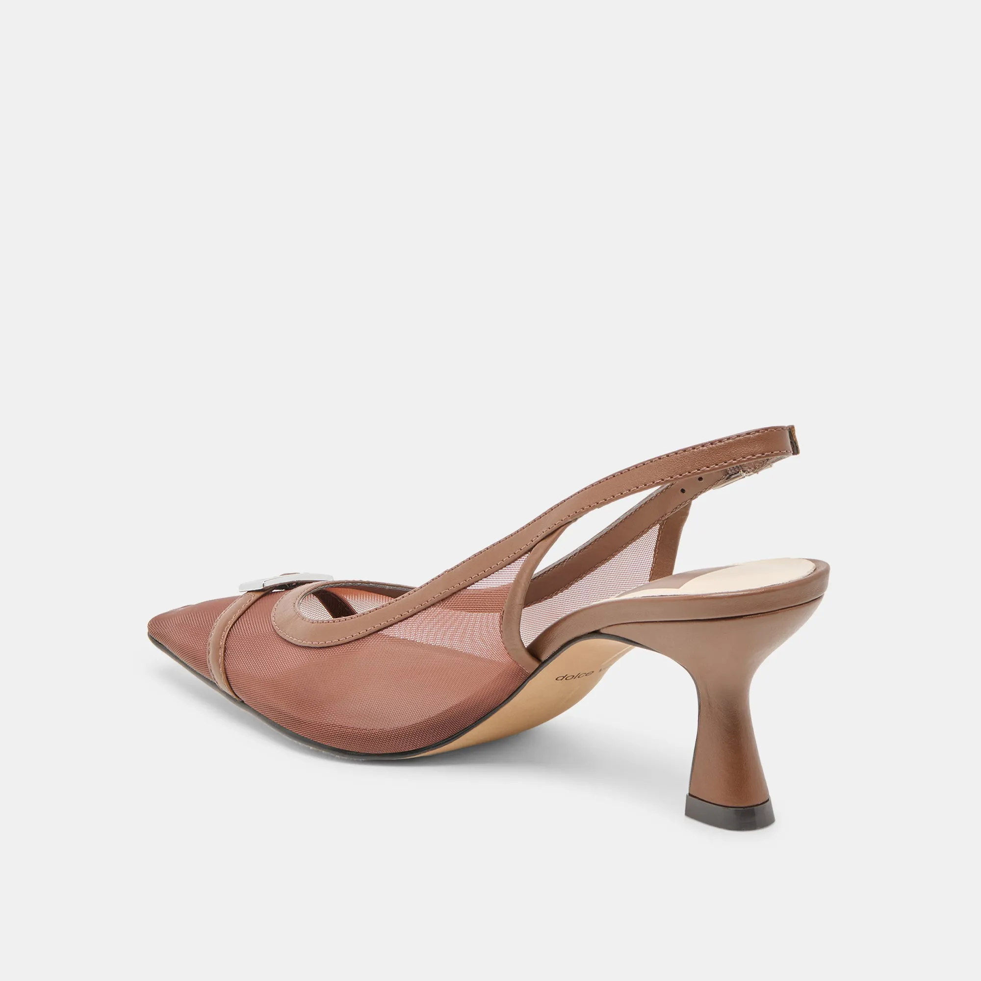 Removable Footbed LORINE HEELS ESPRESSO MESH