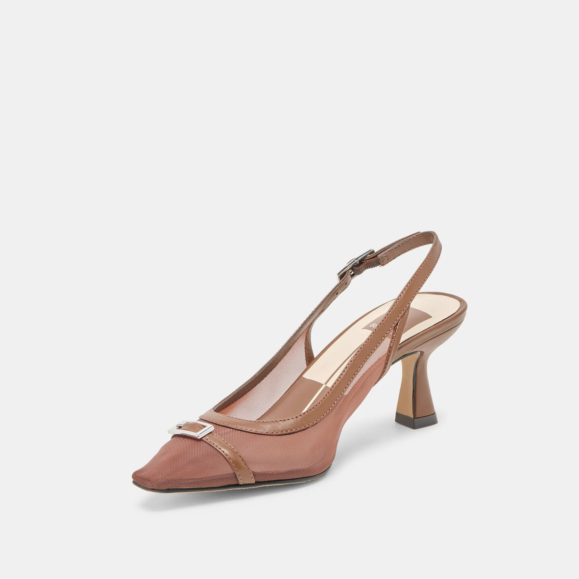 LORINE HEELS ESPRESSO MESH Christmas Party Heels Holiday Sandals