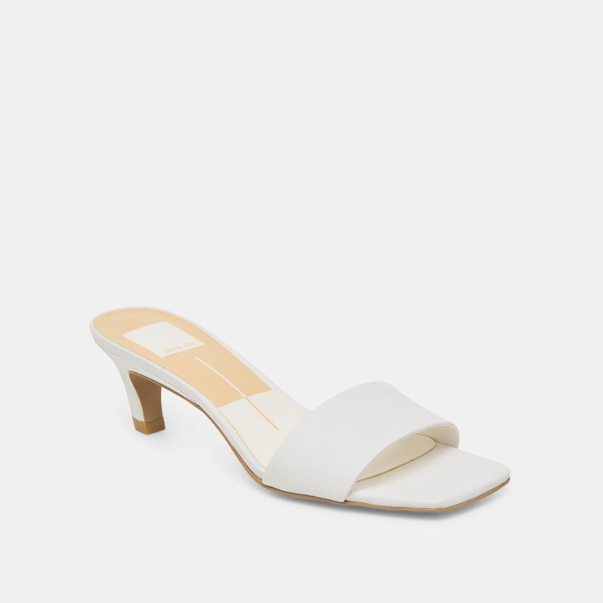 REXA HEELS TRUE WHITE LEATHER Fall Fashion Pumps