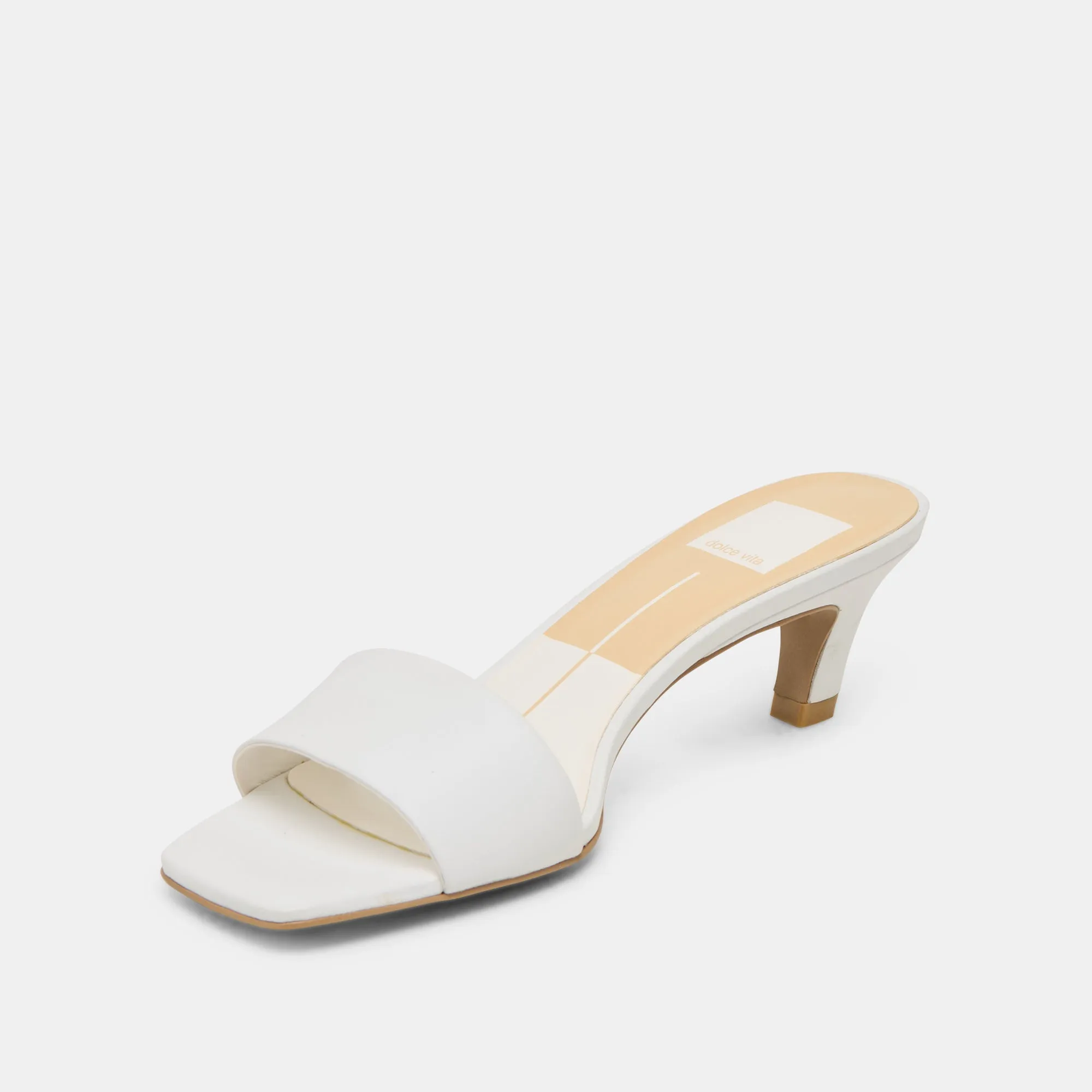 REXA HEELS TRUE WHITE LEATHER Mid Top Style