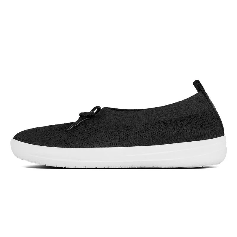 Black Edge FitFlop ??BERKNIT Ballet Pumps With Bow