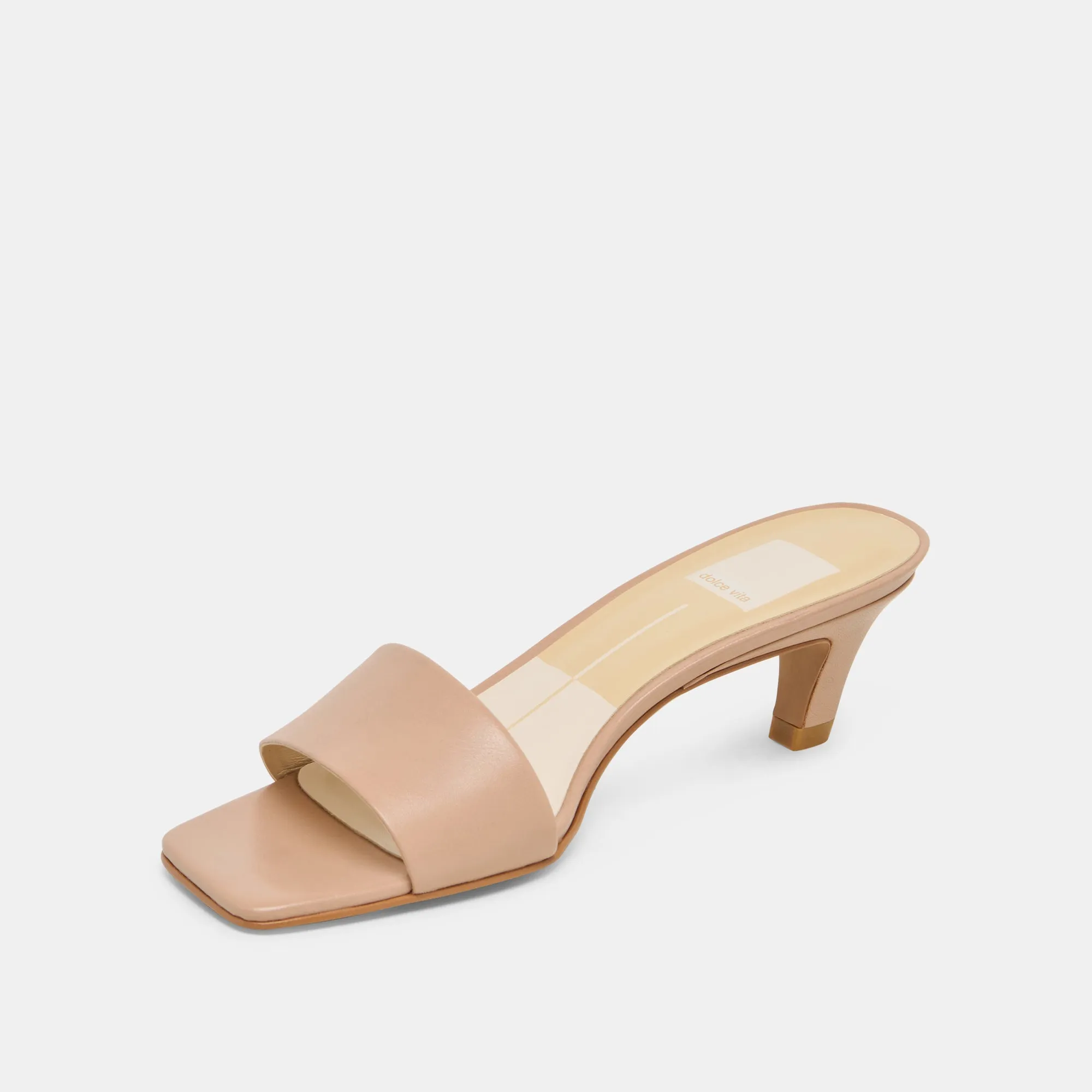 Holiday Heels REXA HEELS LIGHT TAN LEATHER
