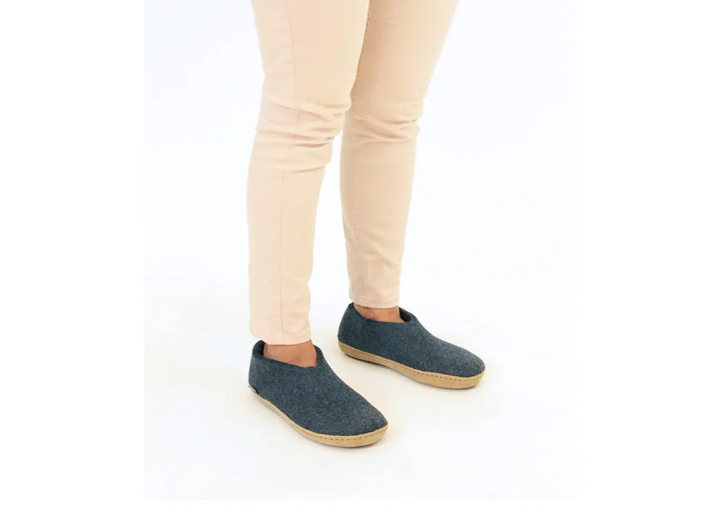Glerups Closed Slippers Denim Easy Setup Reinforced Sides