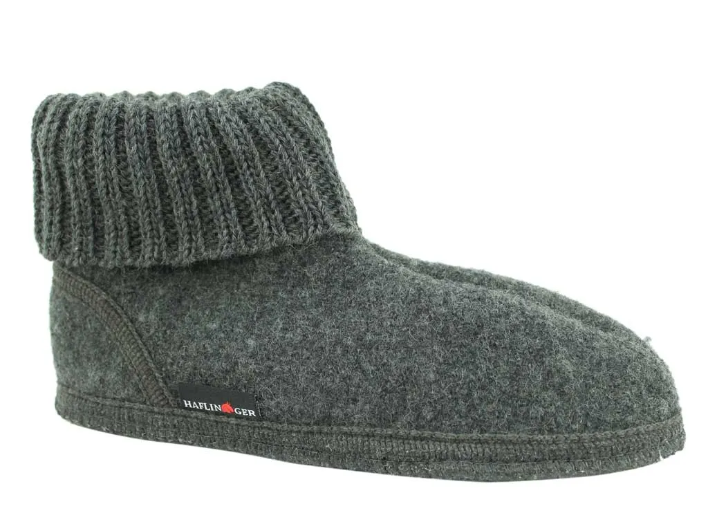 Shock absorbing midsole Simple Setup Haflinger Slippers Karl Anthracite
