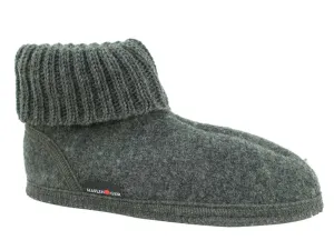 Haflinger Slippers Karl Anthracite Perfect Fit Design Removable insole
