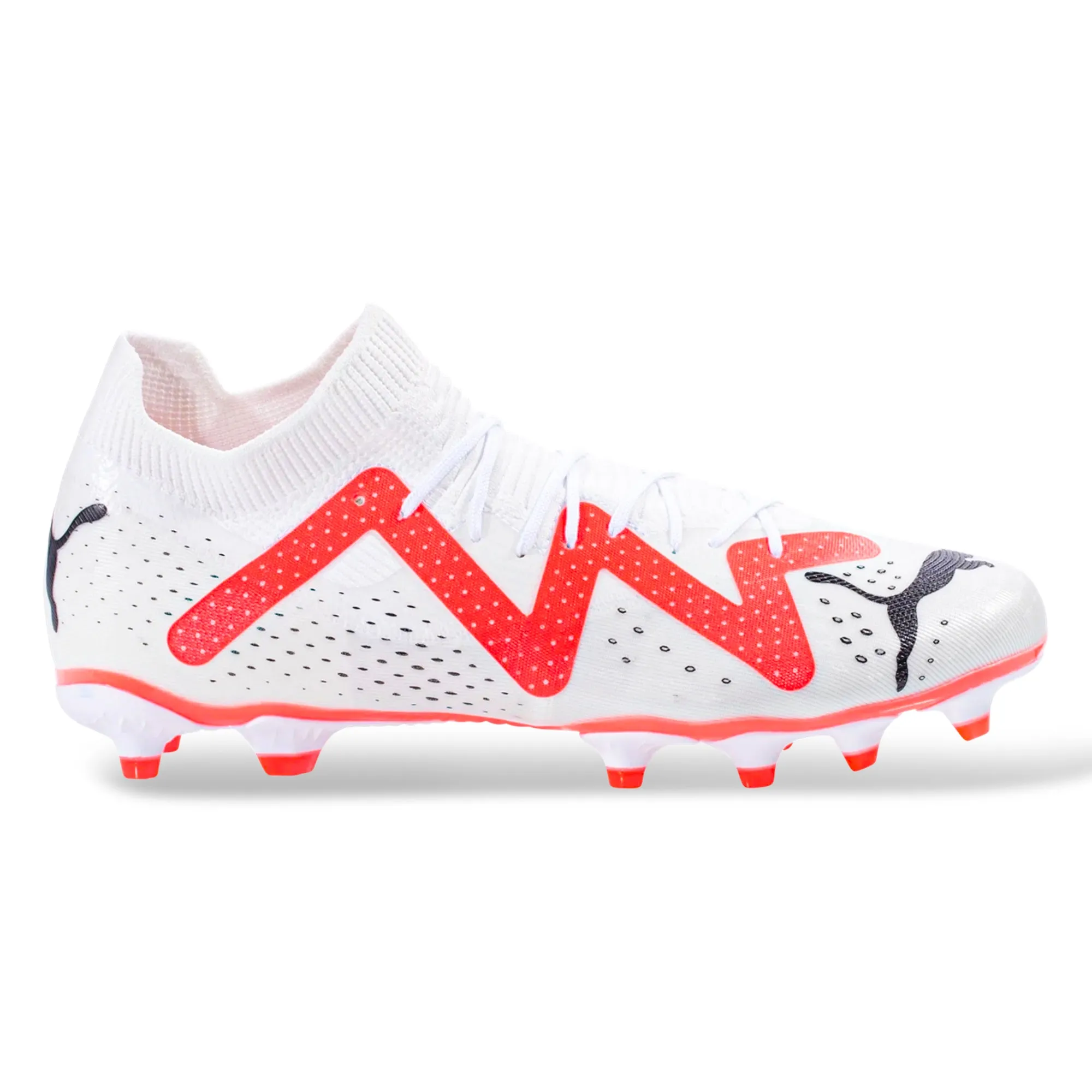 Afternoon Practice Motion Sync Puma Future Match FG/MG Soccer Cleats (Puma White/Fire Orchid)
