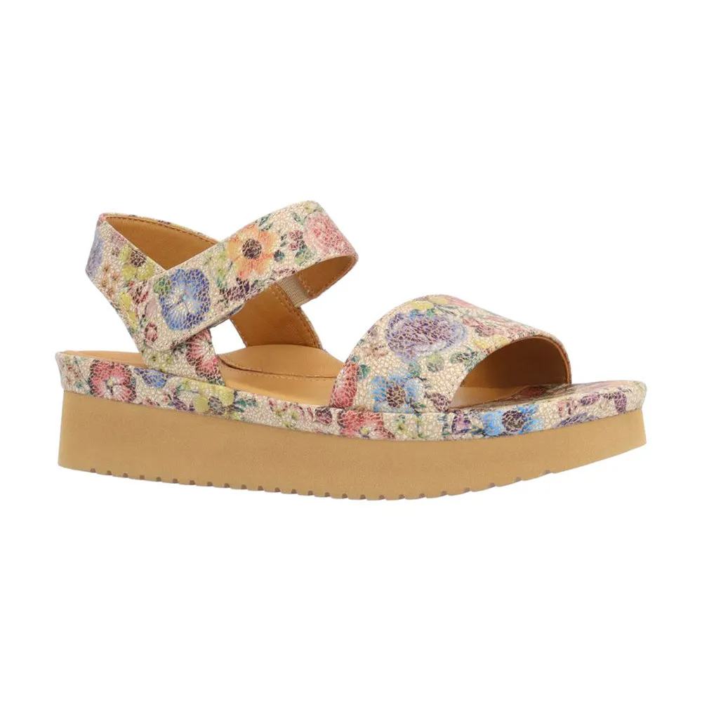 Abrilla Sandal - Beige/Pastel Jungle Path Breathable