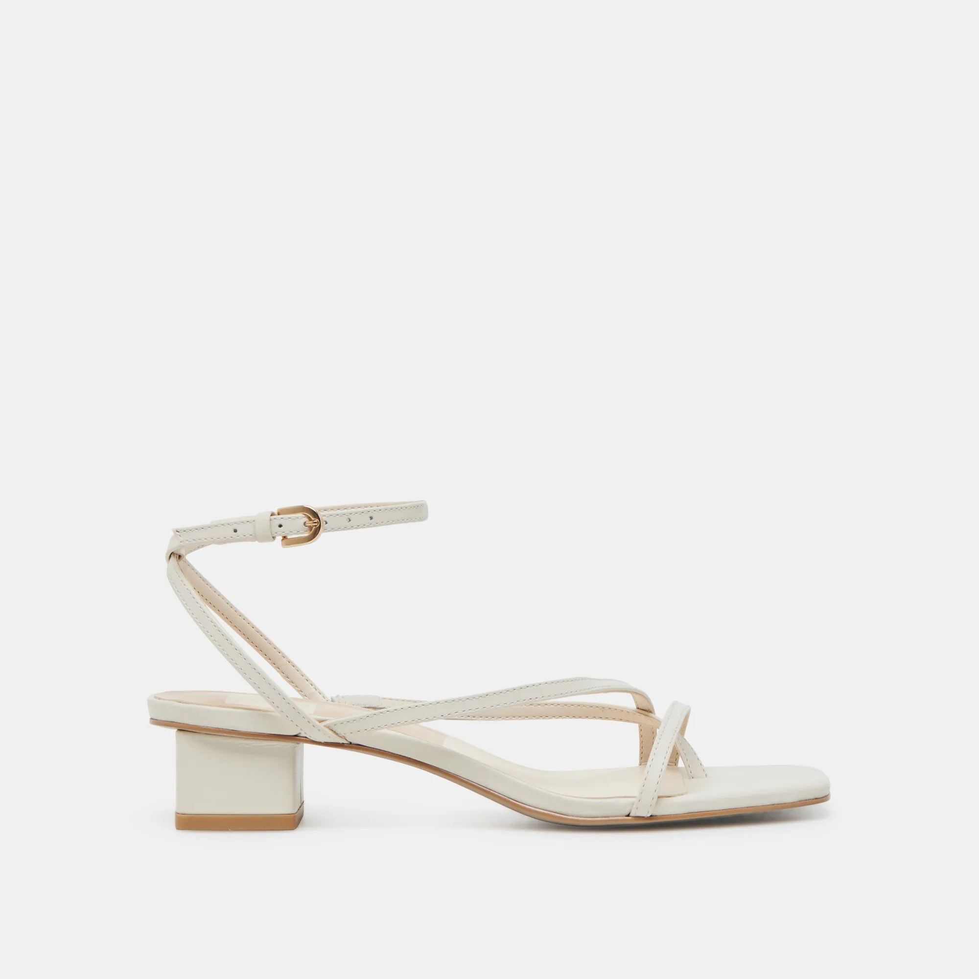 KARLOS SANDALS BONE LEATHER All-day Comfort Slim Profile