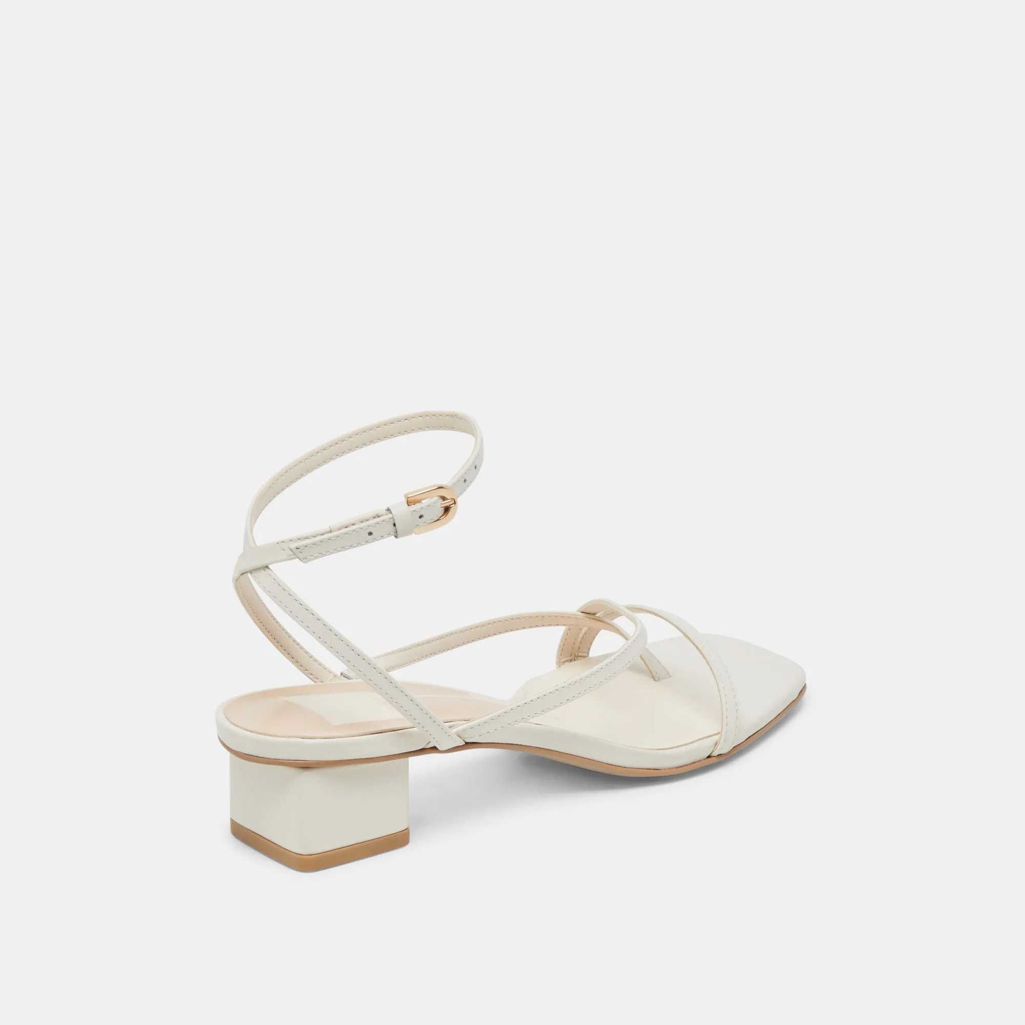Crystal Heels KARLOS SANDALS BONE LEATHER
