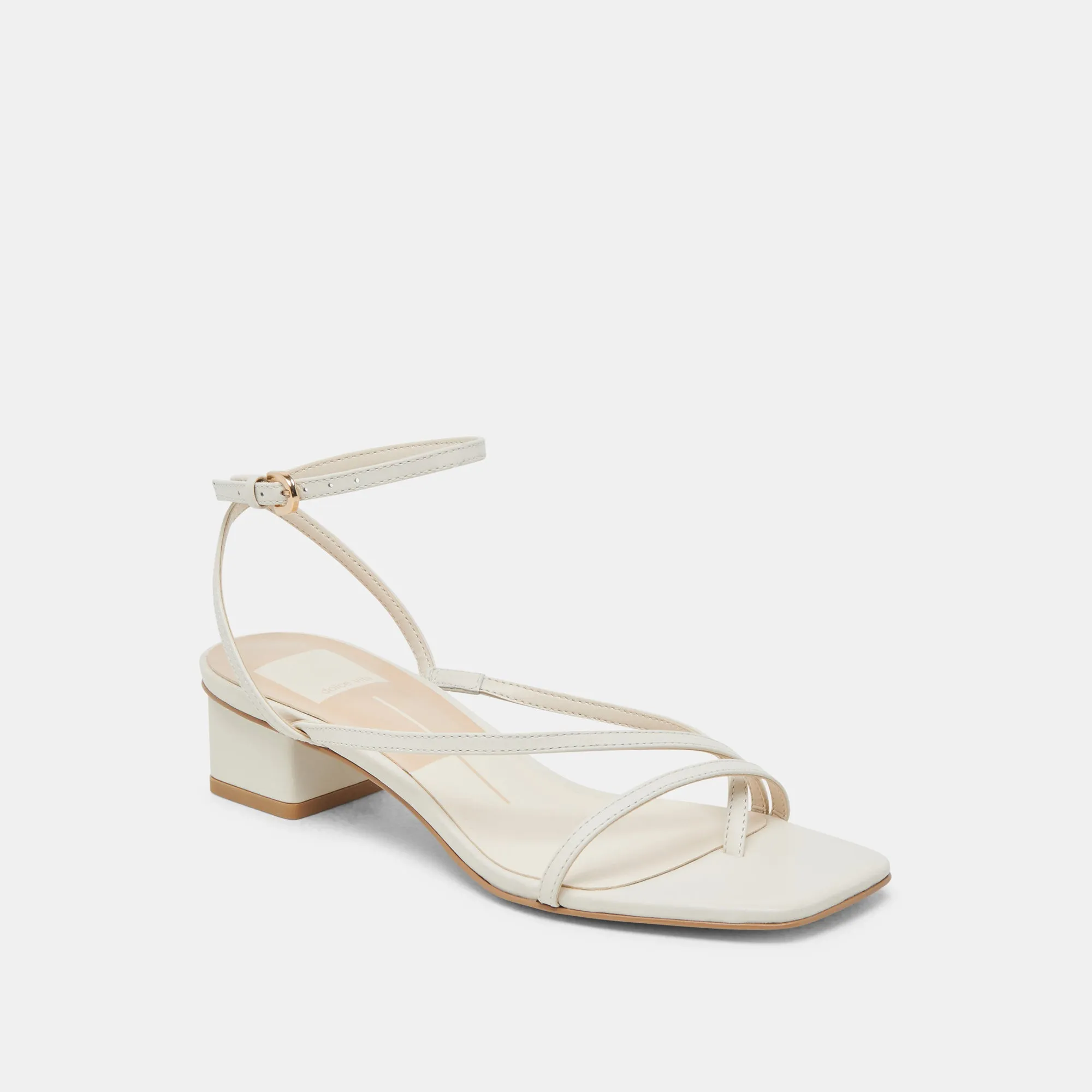 KARLOS SANDALS BONE LEATHER Daytime Heels