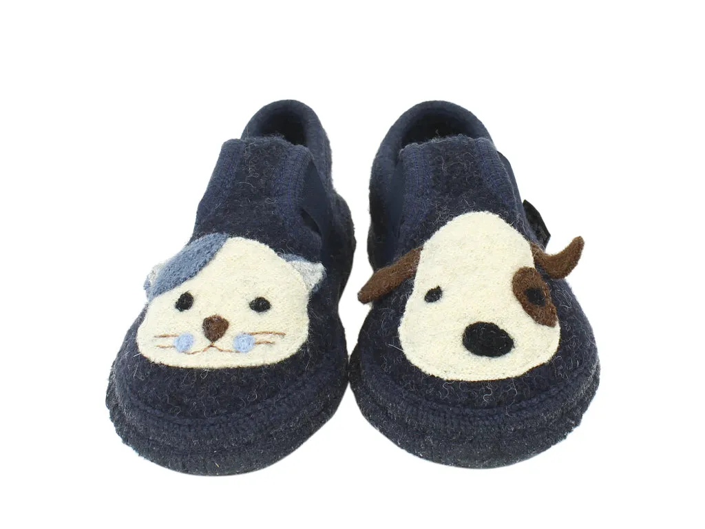 Haflinger Children's slippers Pets Blue Low Top